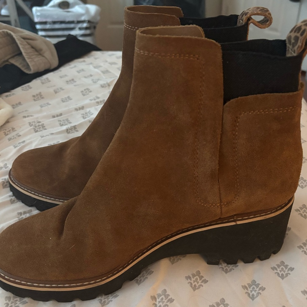 Brown Suede Ankle Boots